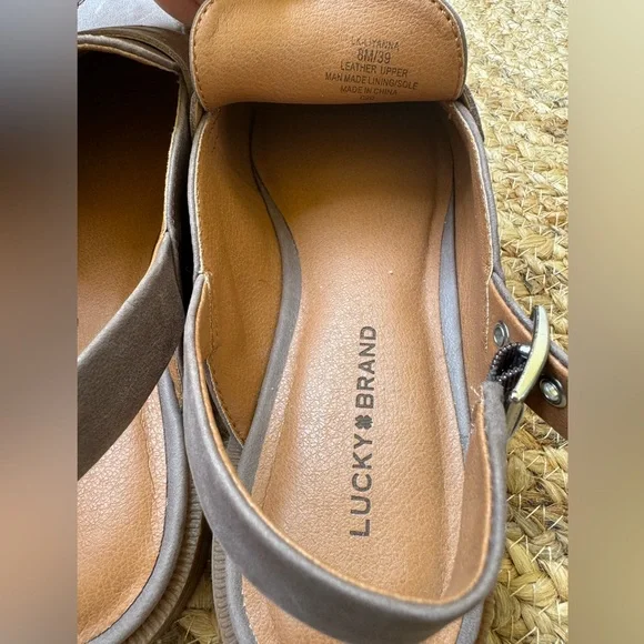 Lucky Brand Brown Slingback Strap Loafers - Picture 3 of 3